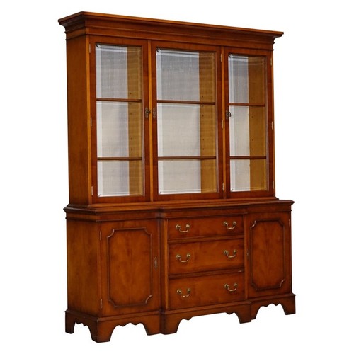 Vintage yew wood display - wood,
