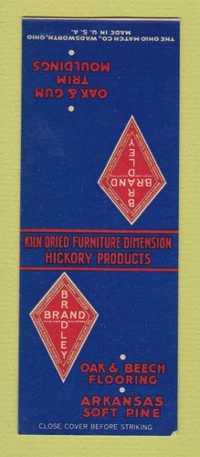 Matchbook cover bradley - cover,